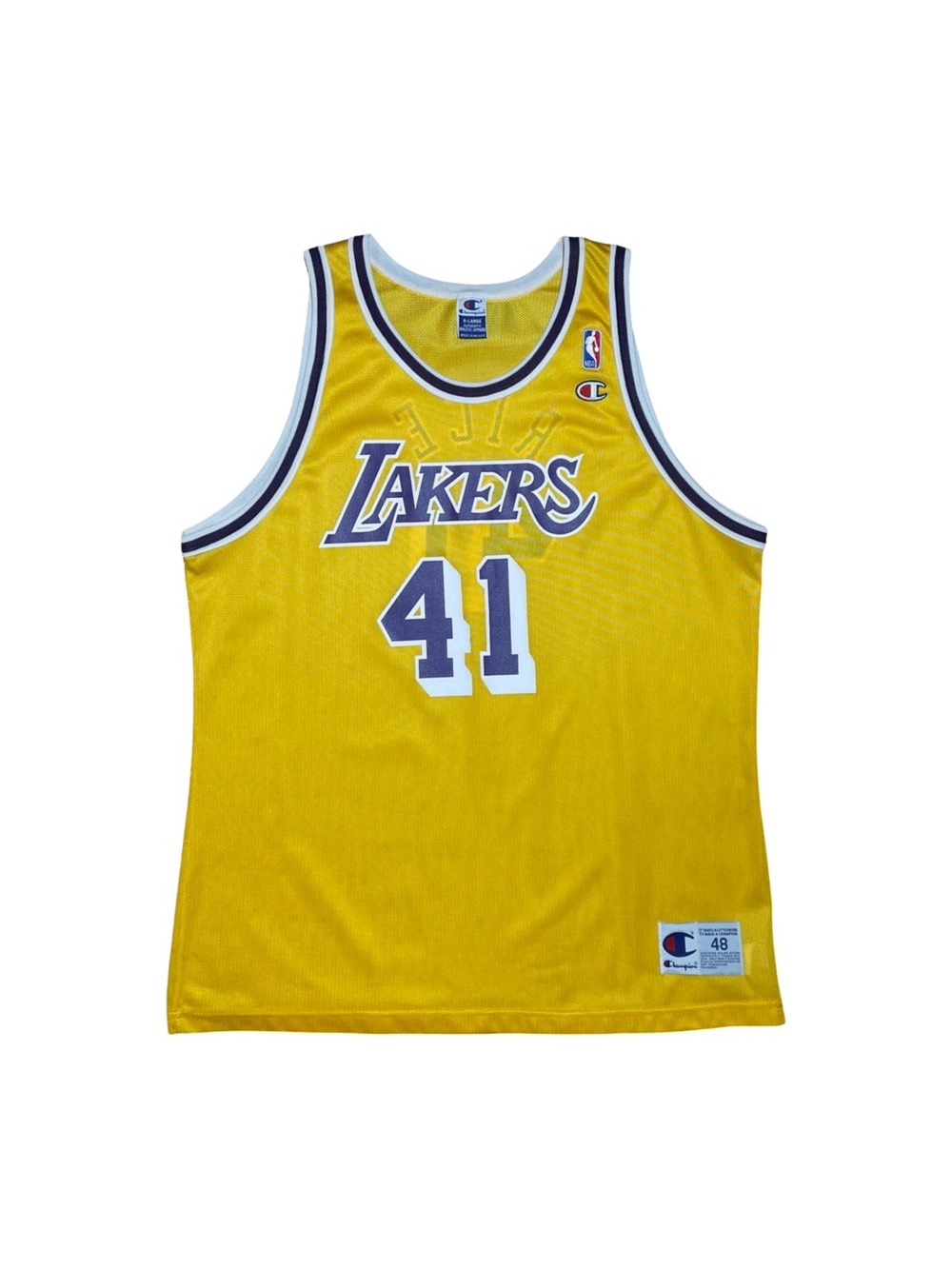 Vintage 90’s NBA Los Angeles Lakers Glen Rice Champion Basketball Jersey